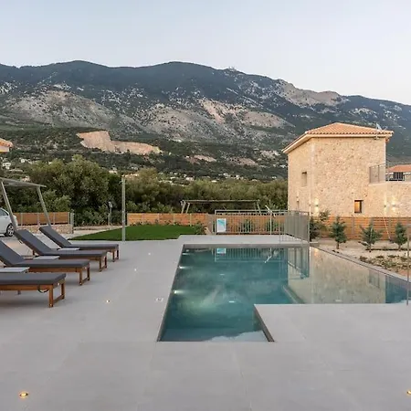 וילה Brand New: Kefalonia Stone - Trapezaki Retreat טרפזאקי